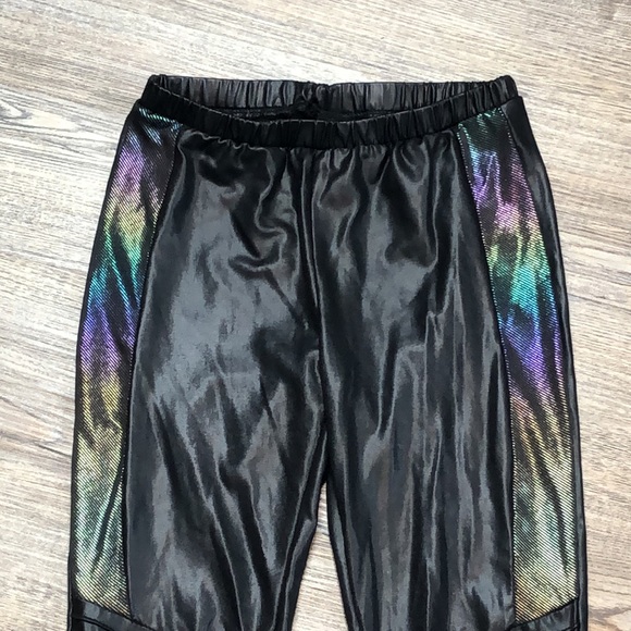 Descendants 3 Faux Pleather Rainbow Textured Pants - Picture 3 of 8